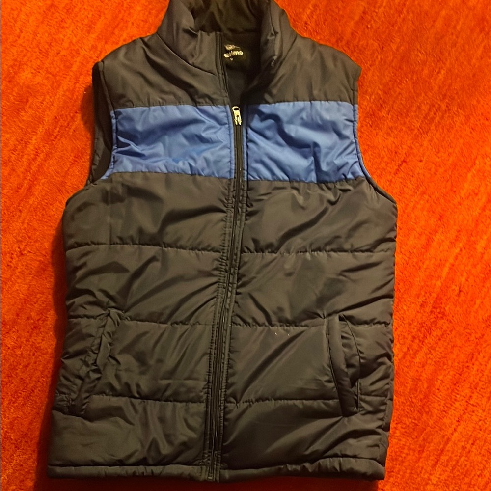 Cat & Jack Blue and Black Quilted Puffer Vest